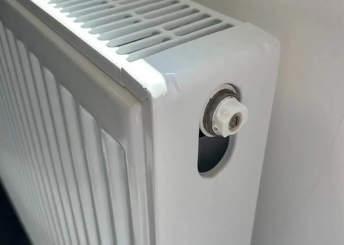 Radiator fitted with automatic air vent