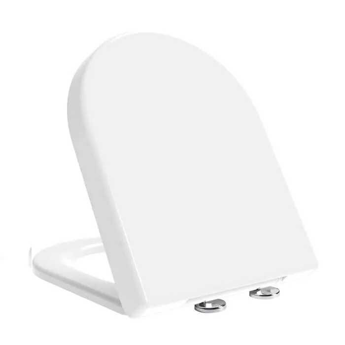 Contemporary D-shaped toilet seat