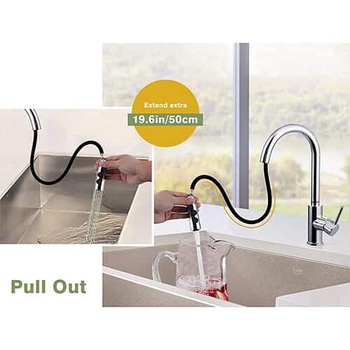 pull down tap