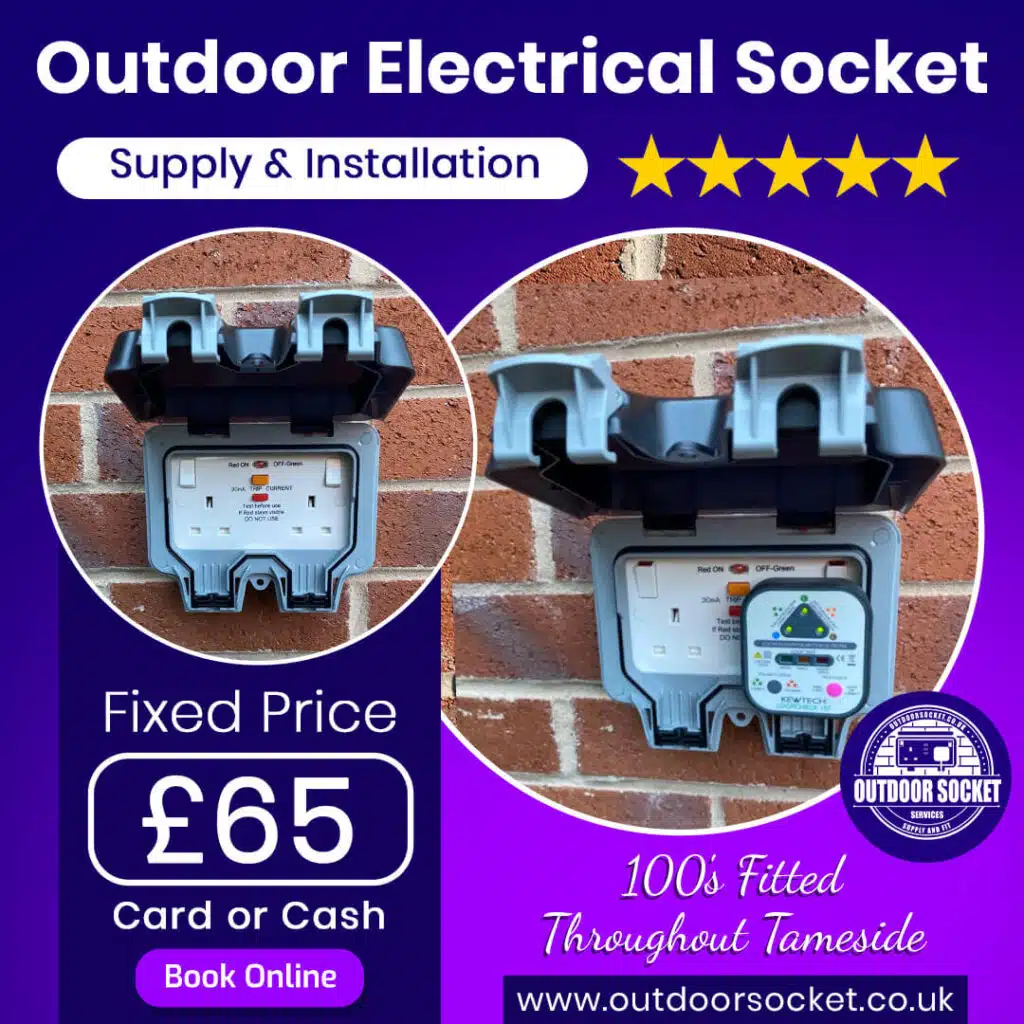 outdoor socket fitting service advert Outside Electrical Socket,outside socket,supply & fit,outside plug,outdoor socket